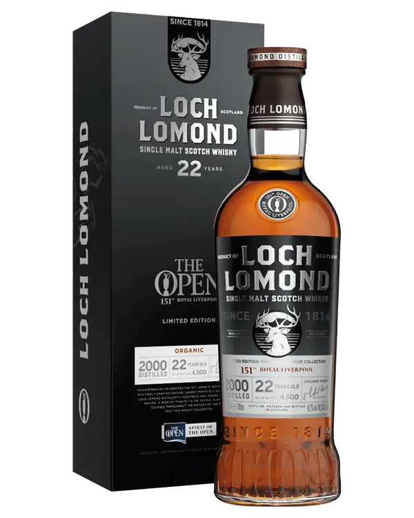 Loch Lomond 2000 The Open Course Collection 151 Royal Liverpool Organic 22 Year Old Single Malt Scotch Whisky