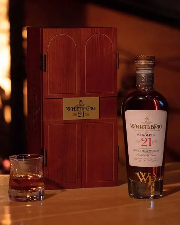 Whistlepig The Beholden American Single Malt Whiskey Aged 21 Years in Rye Barrels