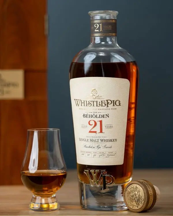 Whistlepig The Beholden American Single Malt Whiskey Aged 21 Years in Rye Barrels