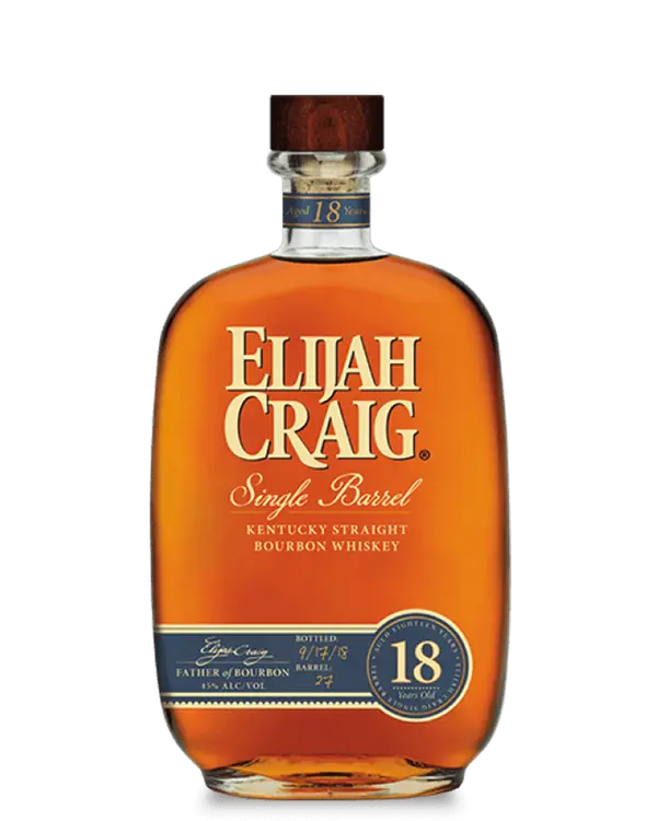 Elijah Craig 18-Year-Old Single Barrel Kentucky Straight Bourbon Whiskey