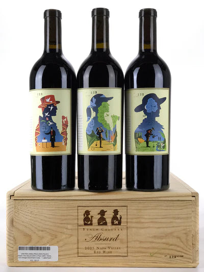 2005 Realm Cellars, The Absurd, [First Vintage Assortment Case, 1 Label EA, Gardener, Birdwatcher, Magician], Napa Valley, Case of 3 Btls