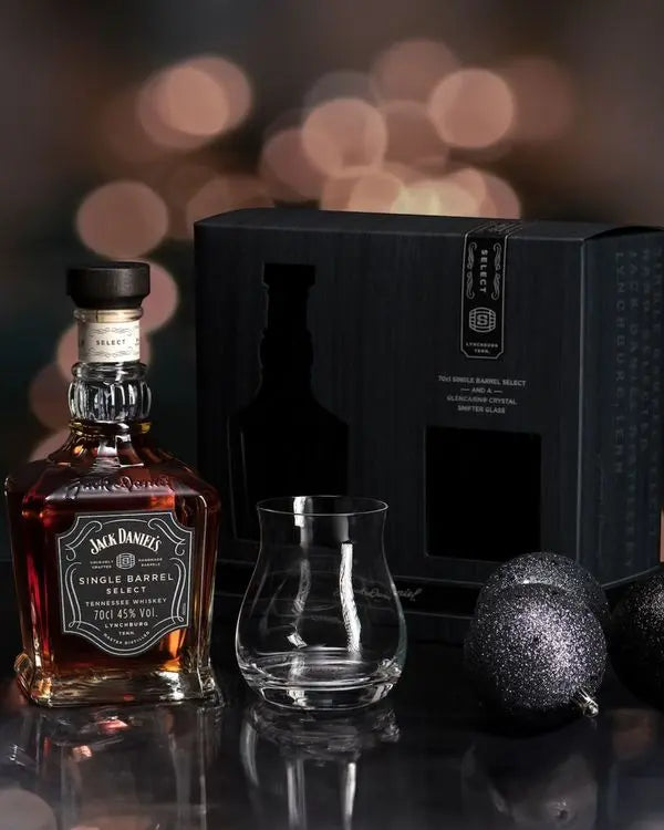 Jack Daniel's Single Barrel Select Whiskey Gift Set with Glencairn Crystal Snifter Glass